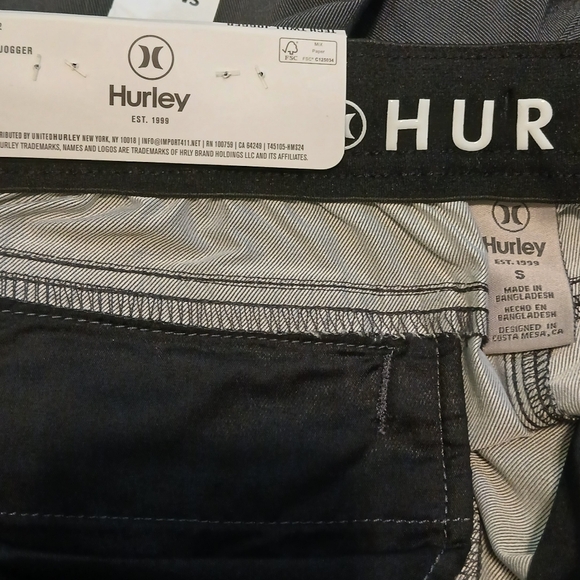 Hurley Tapered Fit Tech Twill Jogger Pants Men's Size Small (NWT) - Picture 4 of 5
